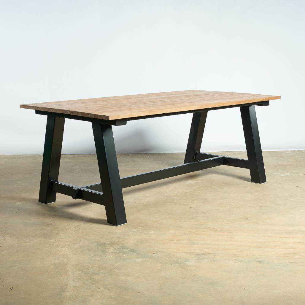 Table de jardin en teck 200 cm Paulo Table de jardin en teck 200 cm Paulo
