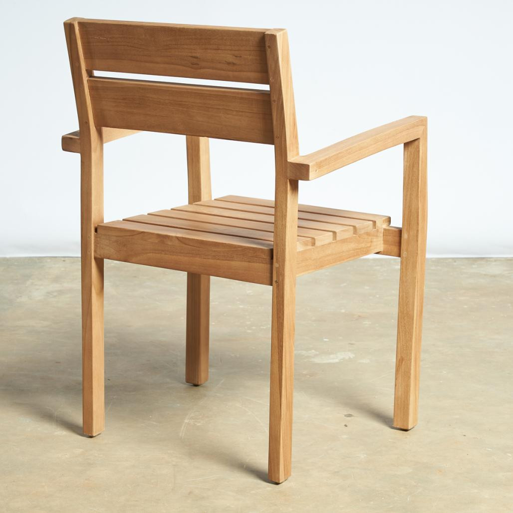 Fauteuil de jardin en teck massif Harold Fauteuil de jardin en teck massif Harold