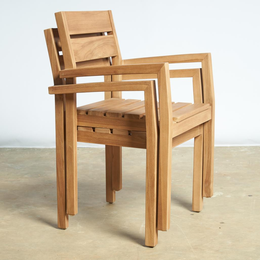 Fauteuil de jardin en teck massif Harold Fauteuil de jardin en teck massif Harold