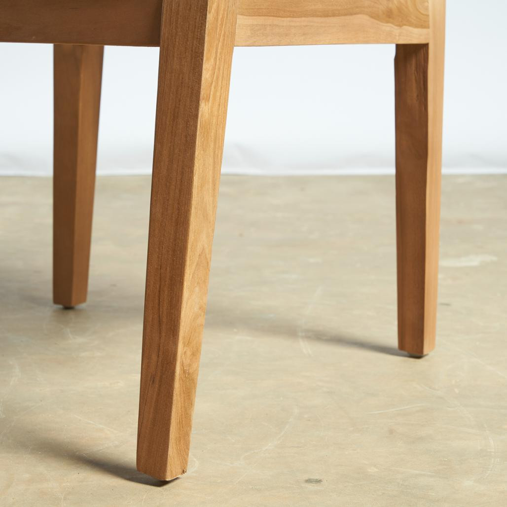 Chaise de jardin en teck et corde gris Vera Chaise de jardin en teck et corde gris Vera