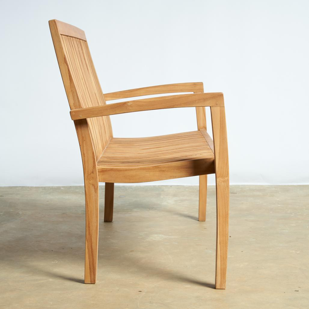 Banc de jardin en teck massif 120 cm Homer Banc de jardin en teck massif 120 cm Homer