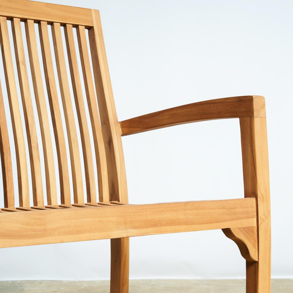 Banc de jardin en teck massif 120 cm Homer Banc de jardin en teck massif 120 cm Homer