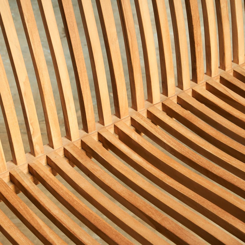 Banc de jardin en teck massif 120 cm Homer Banc de jardin en teck massif 120 cm Homer