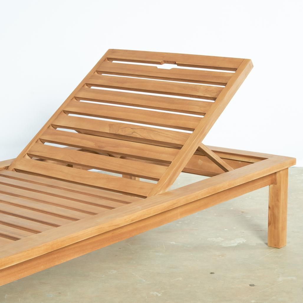 Bain de soleil en teck massif Mamba Bain de soleil en teck massif Mamba