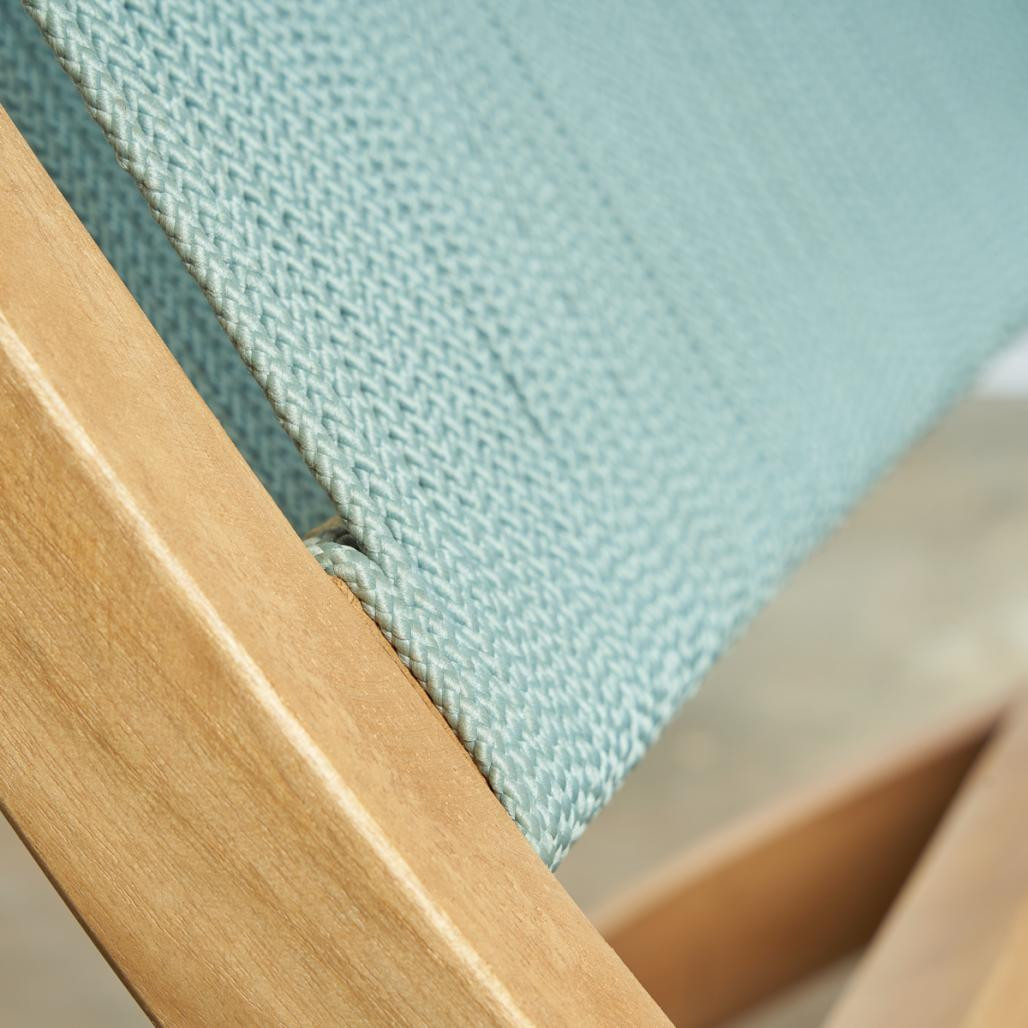 Fauteuil de jardin lounge en corde émeraude Jala Fauteuil de jardin lounge en corde émeraude Jala