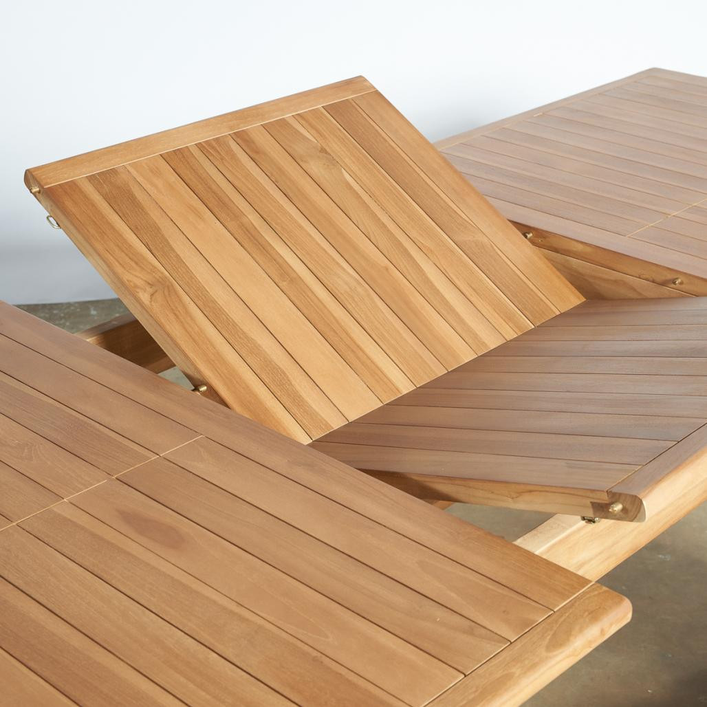 Ensemble table extensible de jardin et 8 chaises pliantes