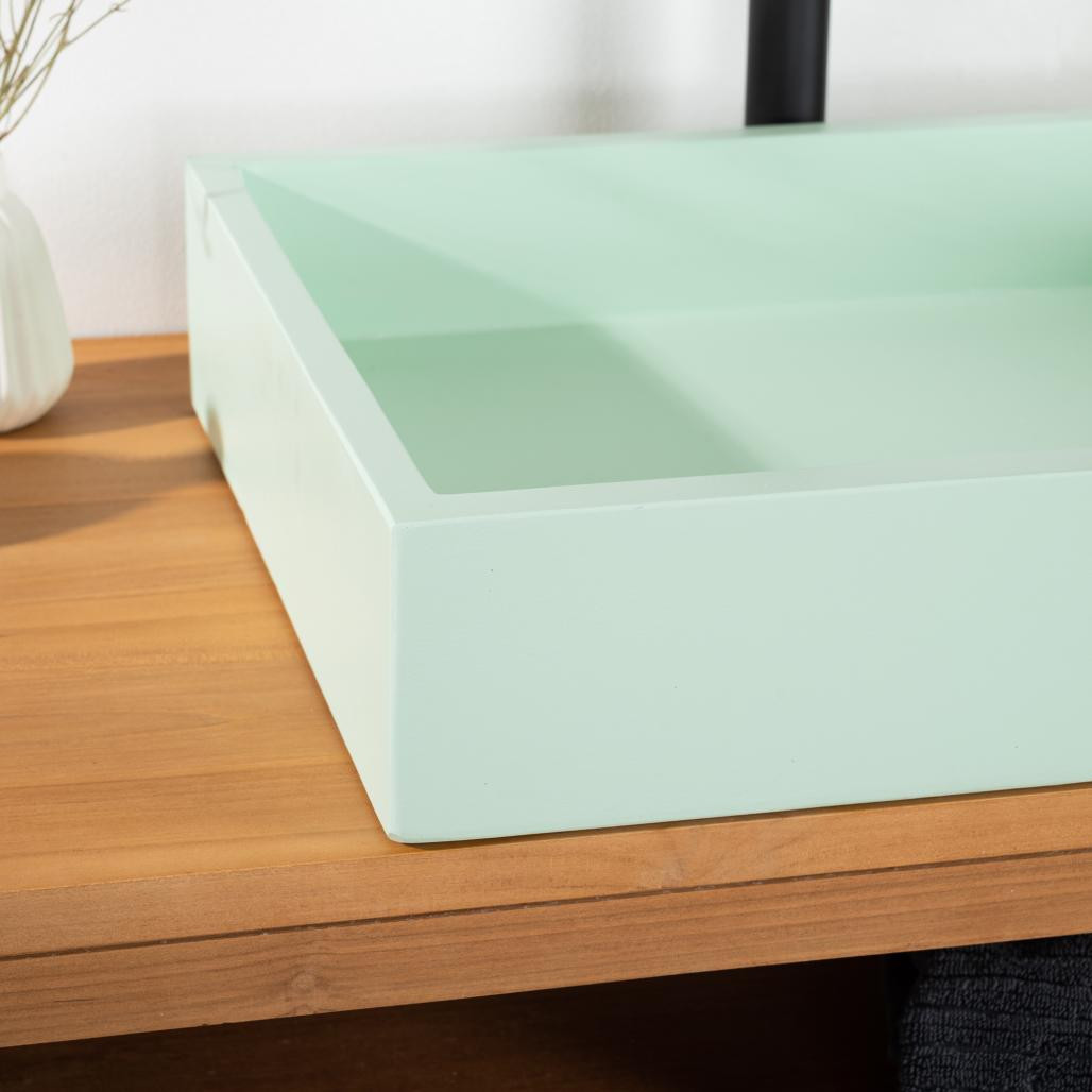 Vasque en béton 50cm vert Okia