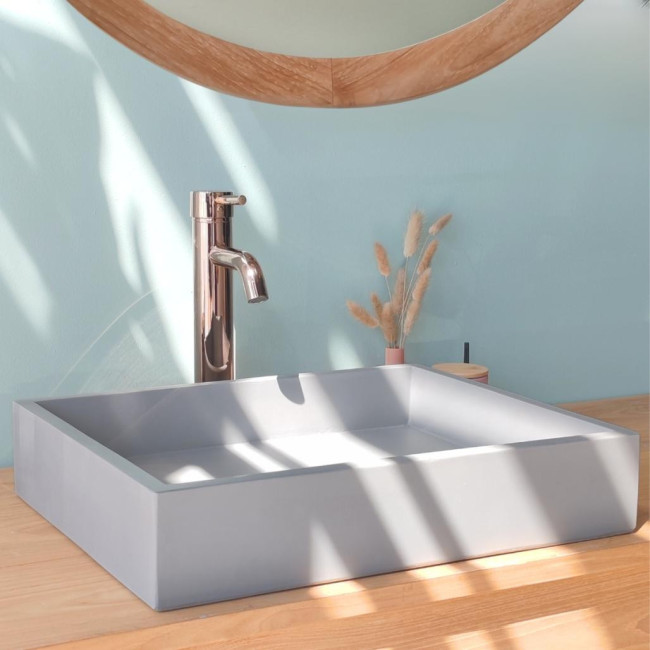 Vasque béton à poser 50cm grey Okia