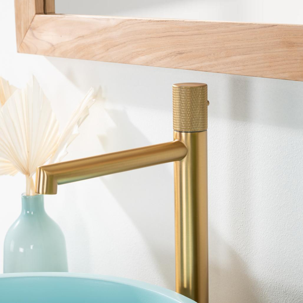 Robinet mitigeur progressif Irminio or brossé Robinet mitigeur progressif Irminio or brossé