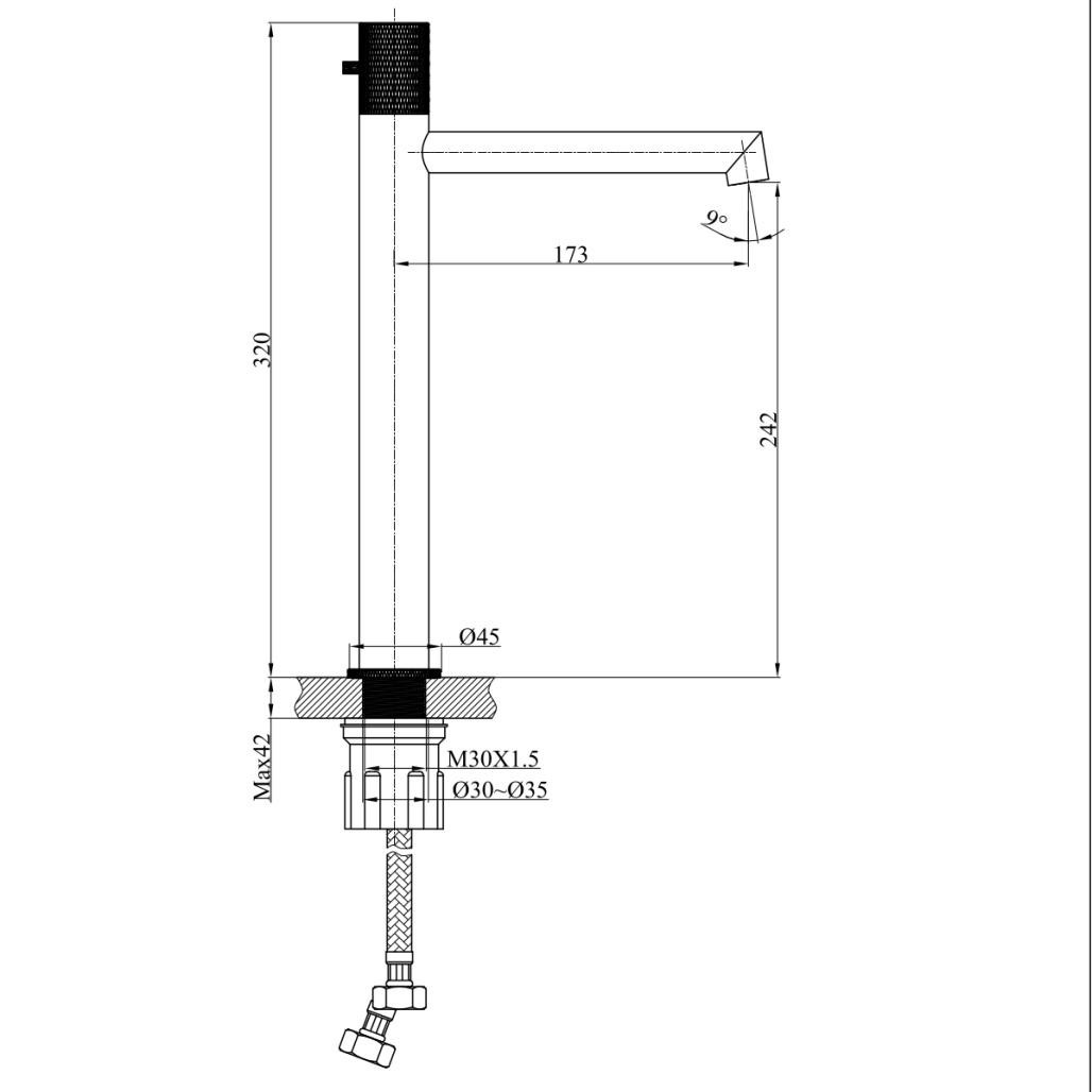 Robinet mitigeur progressif Irminio or brossé Robinet mitigeur progressif Irminio or brossé