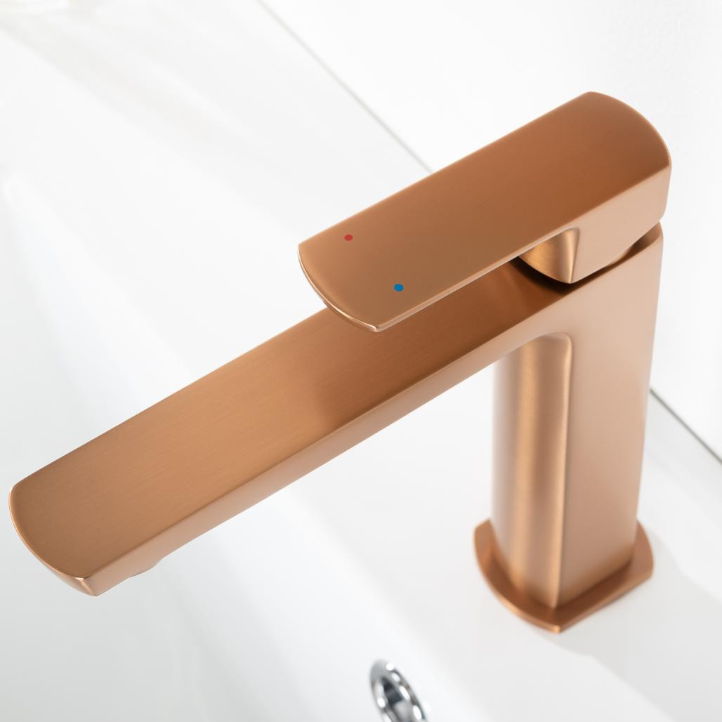 Robinet de lavabo Louga cuivré brossé