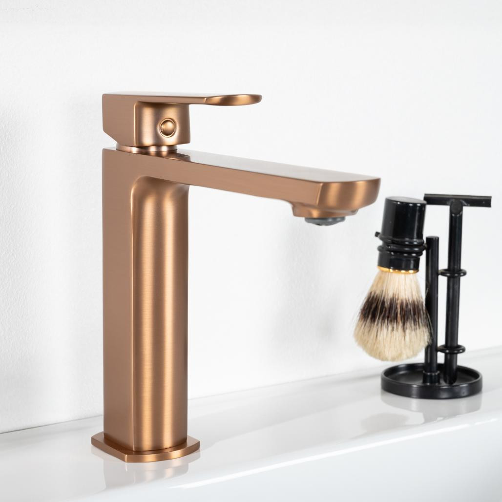 Robinet de lavabo Louga cuivré brossé