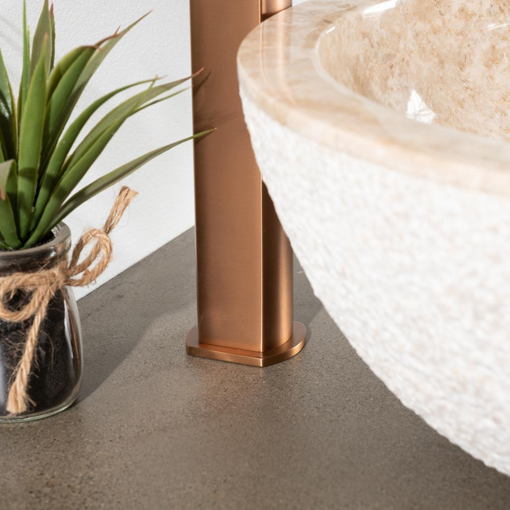 Robinet mitigeur pour vasque Louga cuivré brossé Robinet mitigeur pour vasque Louga cuivré brossé