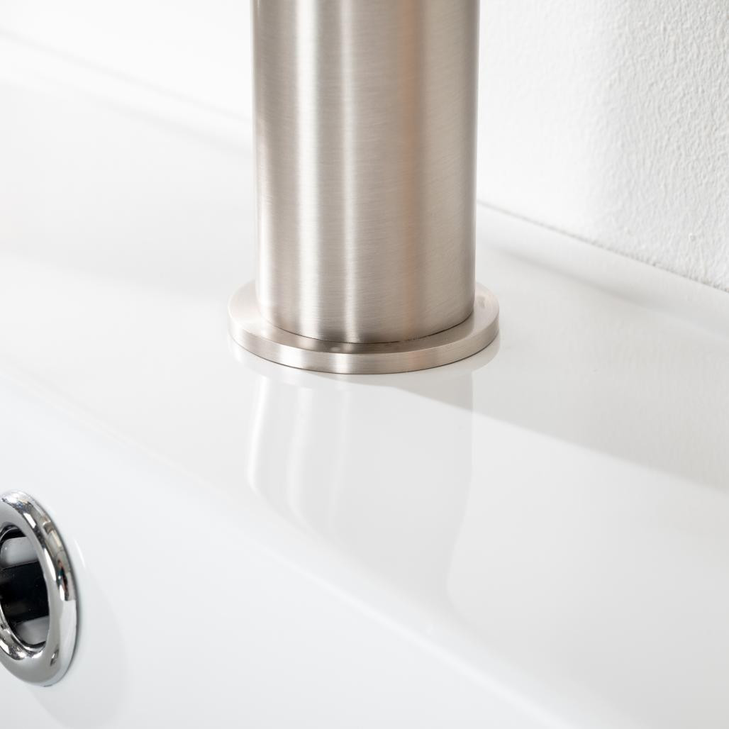 Mitigeur lavabo salle de bain Ems nickel brossé