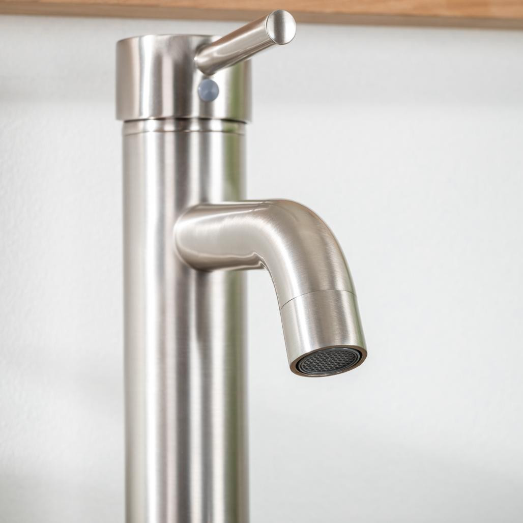 Mitigeur salle de bain pour vasque Narva nickel brossé