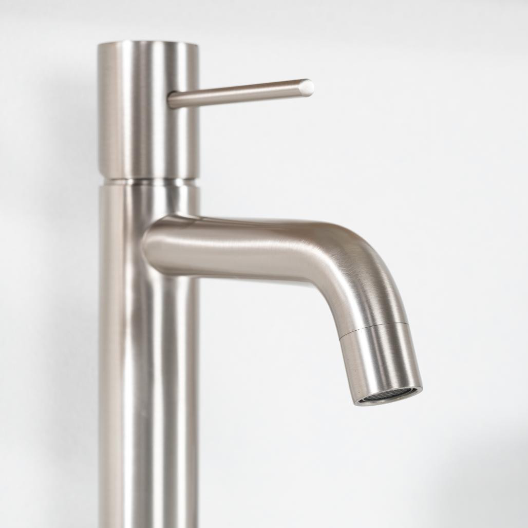 Mitigeur lavabo salle de bain Lana nickel brossé Mitigeur lavabo salle de bain Lana nickel brossé