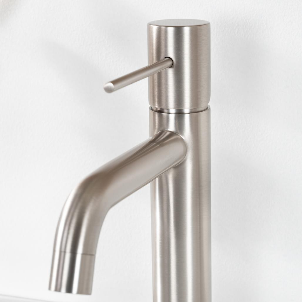 Mitigeur lavabo salle de bain Lana nickel brossé Mitigeur lavabo salle de bain Lana nickel brossé