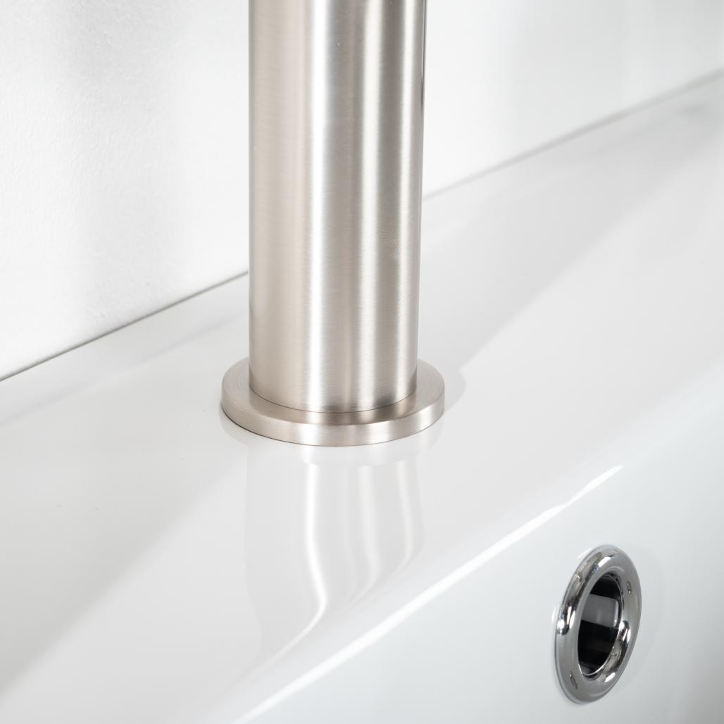 Mitigeur lavabo salle de bain Lana nickel brossé Mitigeur lavabo salle de bain Lana nickel brossé