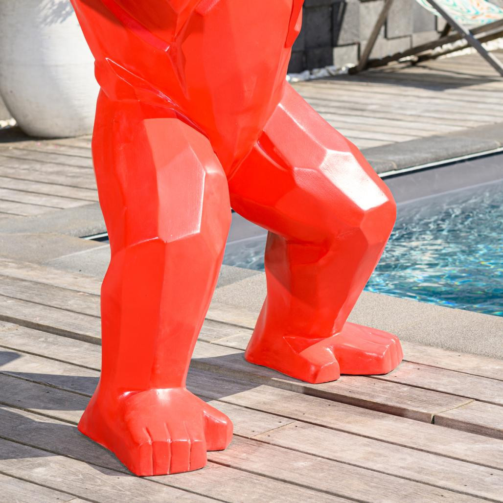 Statue gorille kong rouge 150 cm Statue gorille kong rouge 150 cm