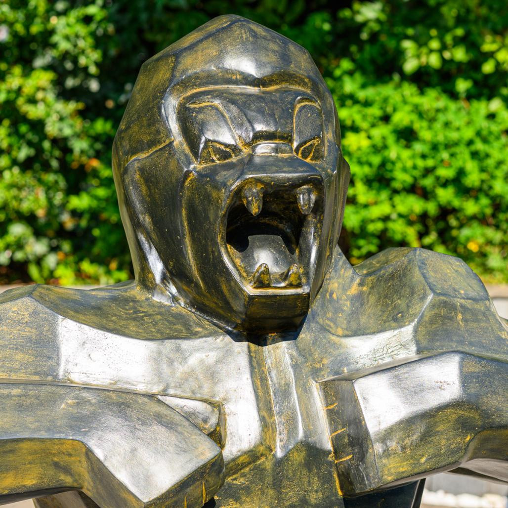 Statue gorille kong black antique 150 cm Statue gorille kong black antique 150 cm