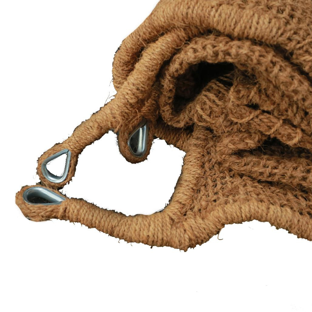 Voile d'ombrage triangulaire en coco 3,5 x 3,5m Voile d'ombrage triangulaire en coco 3,5 x 3,5m