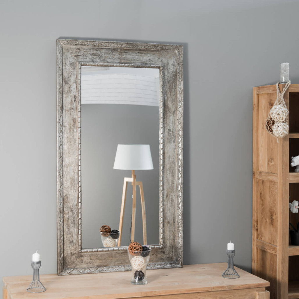 Miroir Palerme en bois patiné bronze 140cm X 80cm