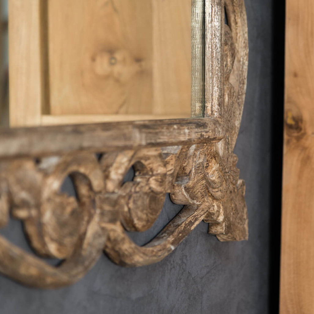 Miroir Cordoue en bois patiné bronze 140x80