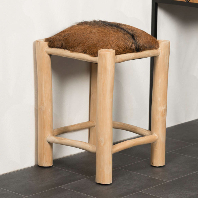 Tabouret en bois LODGE de 55 cm - Wanda collection