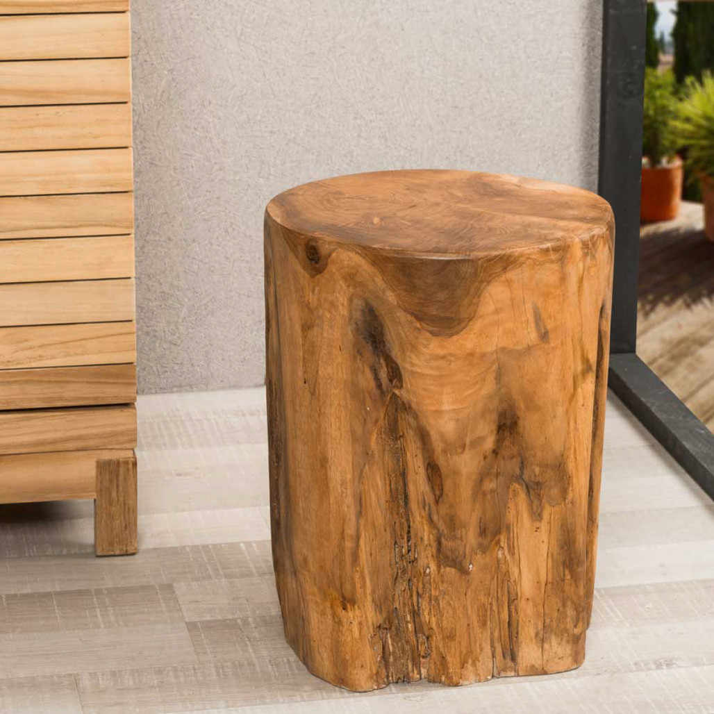 Tabouret en bois en racine de teck LODGE Tabouret en bois en racine de teck LODGE