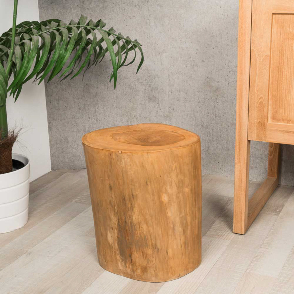 Tabouret en bois en racine de teck LODGE Tabouret en bois en racine de teck LODGE