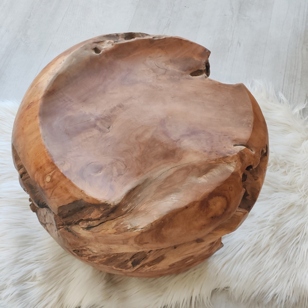 Pouf en racine de teck massif - Wanda collection Pouf en racine de teck massif - Wanda collection