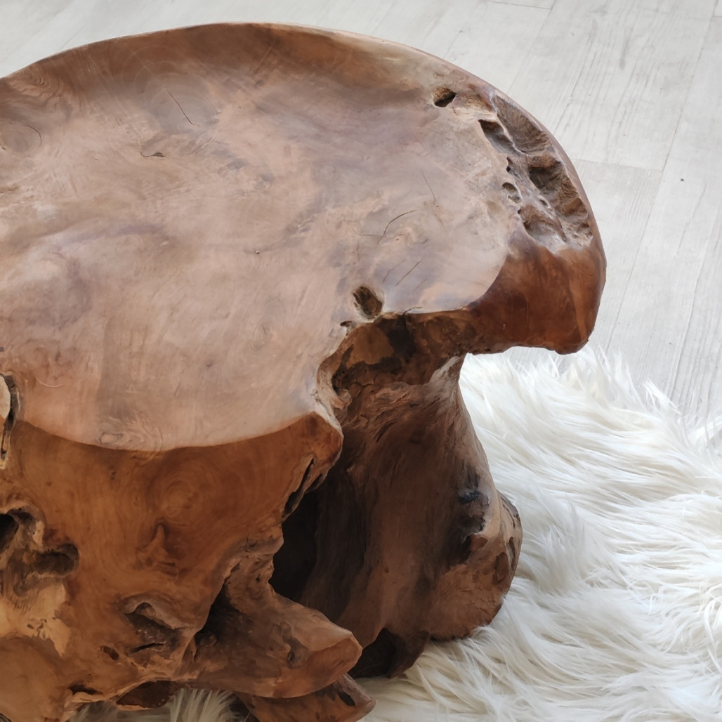 Pouf en racine de teck massif - Wanda collection Pouf en racine de teck massif - Wanda collection