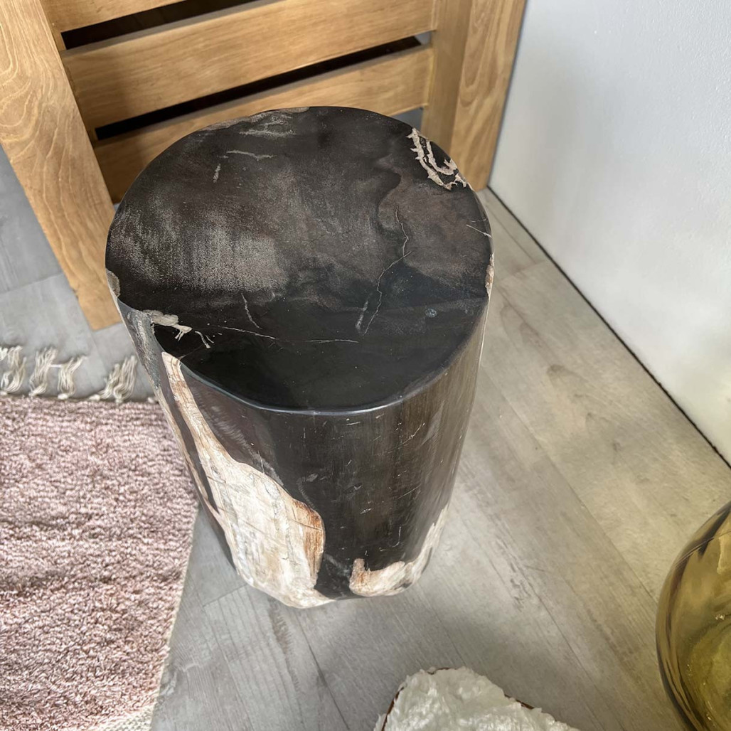 pouf bois pétrifié 50 cm - Wanda collection pouf bois pétrifié 50 cm - Wanda collection