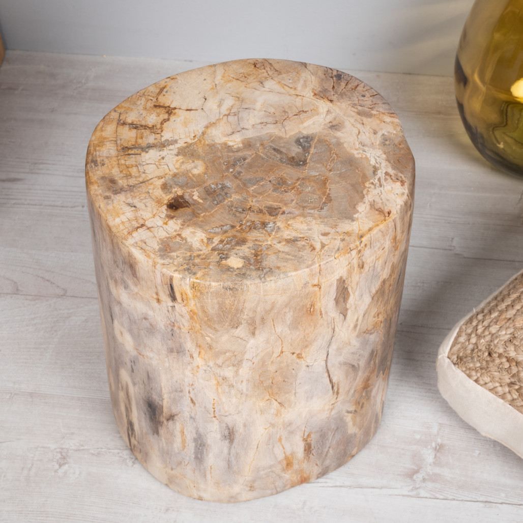 Tabouret en bois fossilisé - Wanda collection