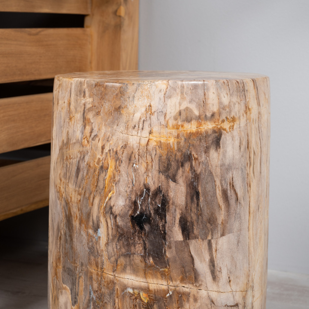 Tabouret en bois fossilisé - Wanda collection