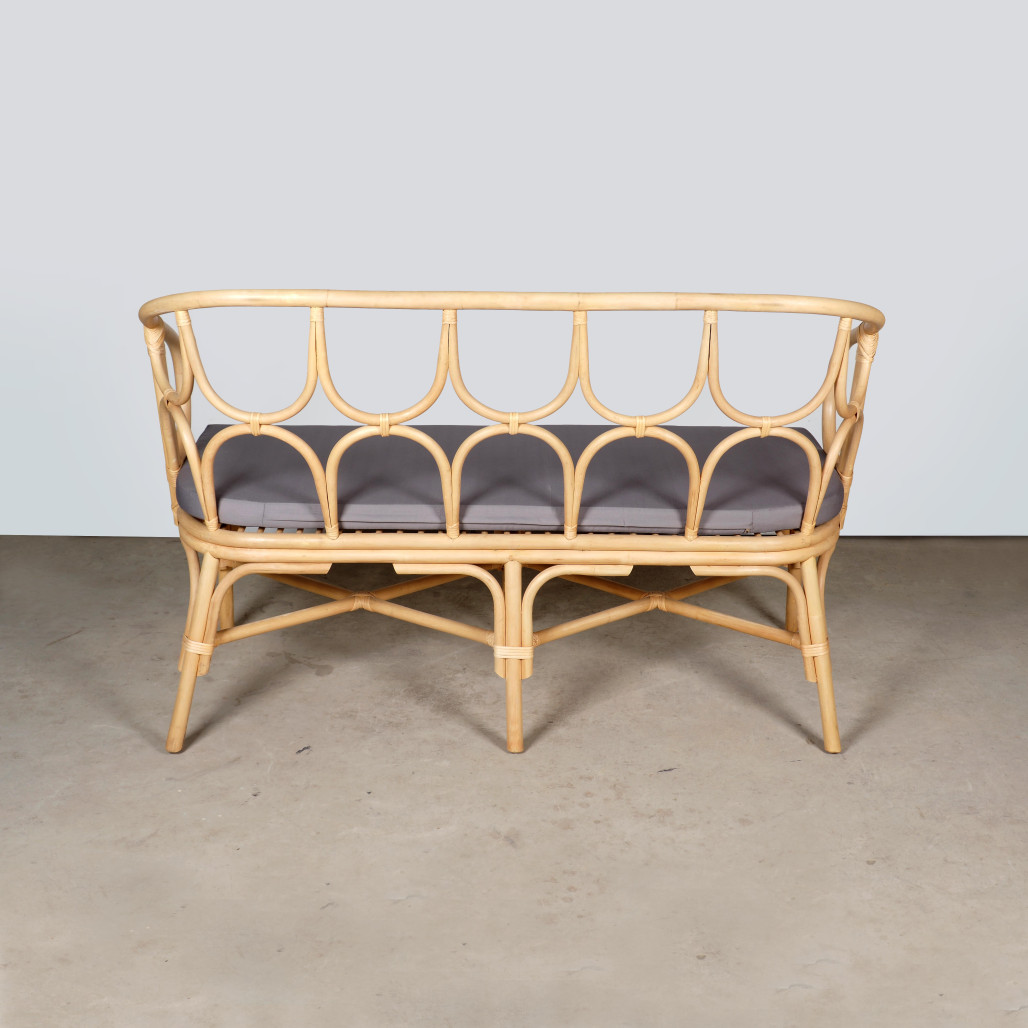 Banc en rotin pour le jardin Ilan Banc en rotin pour le jardin Ilan