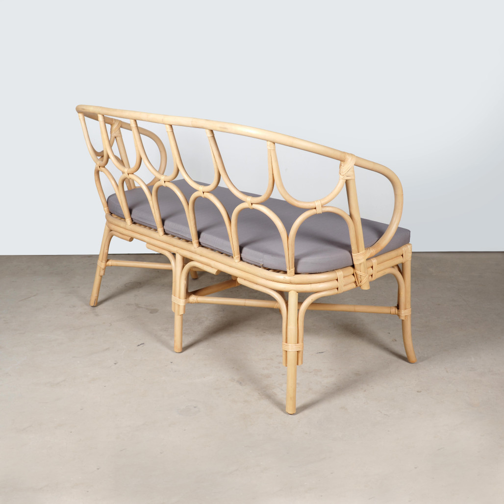 Banc en rotin pour le jardin Ilan Banc en rotin pour le jardin Ilan