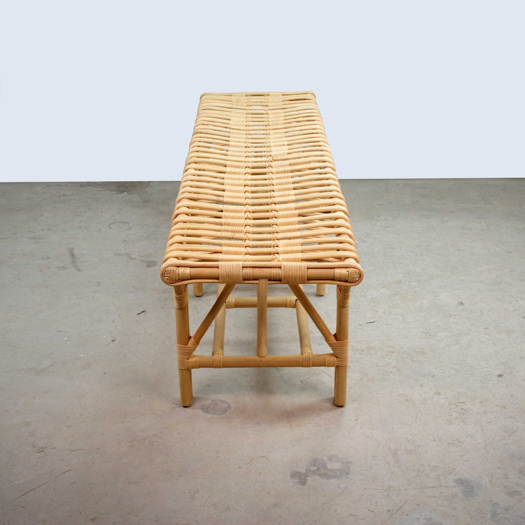 Banc en rotin pour le jardin Timano- Wanda collection