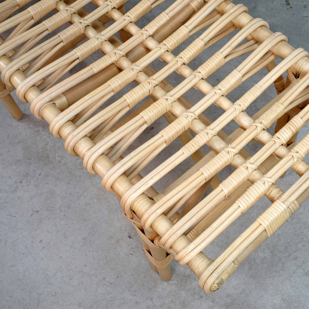 Banc en rotin pour le jardin Timano- Wanda collection