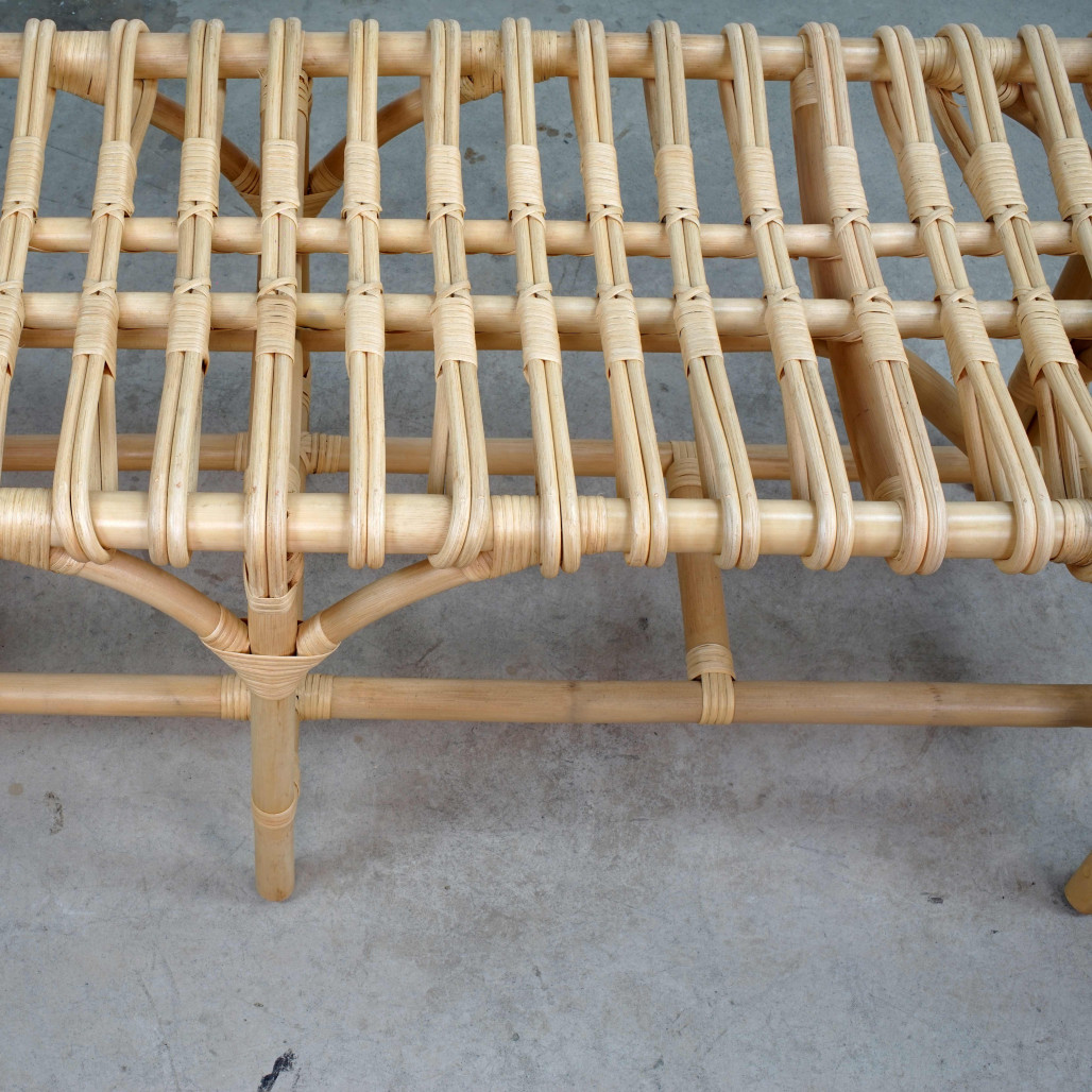 Banc en rotin pour le jardin Timano- Wanda collection