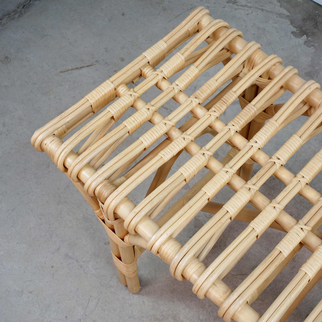 Banc en rotin pour le jardin Timano- Wanda collection