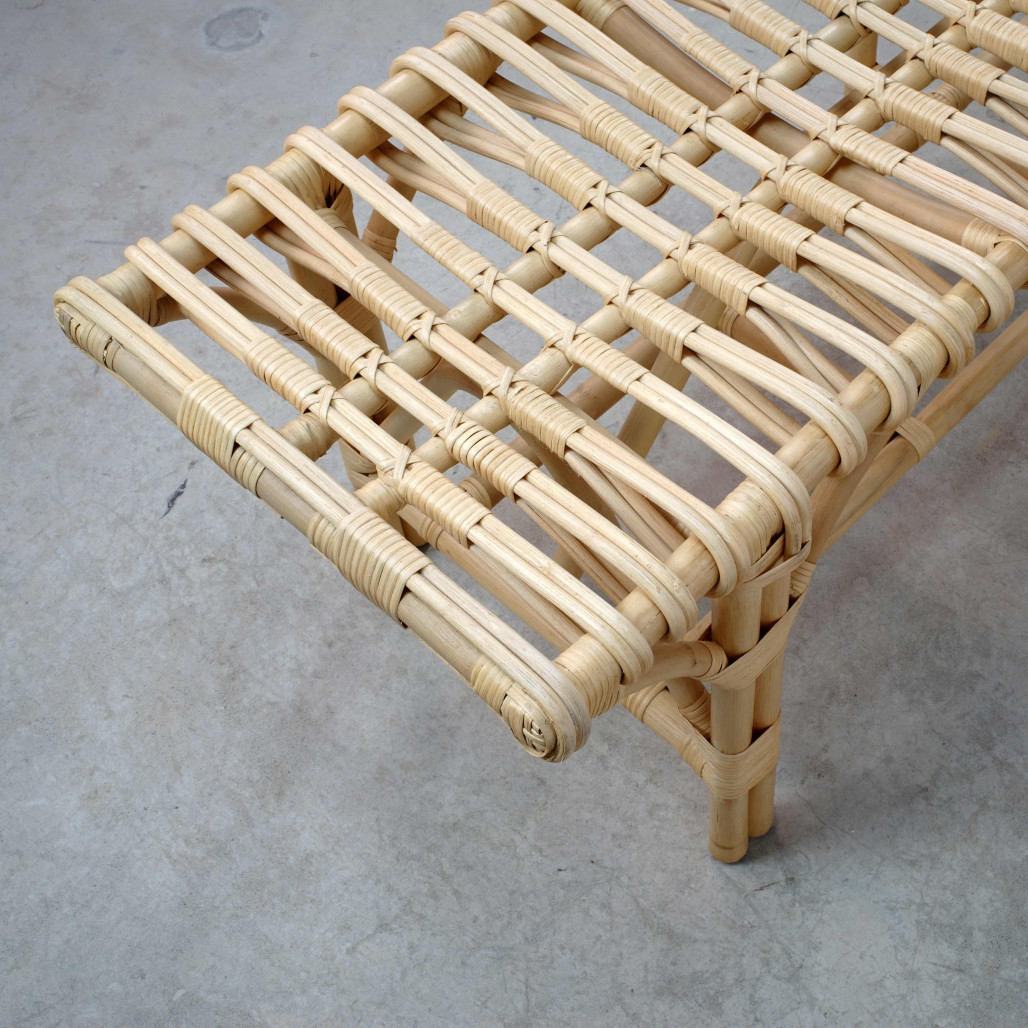 Banc en rotin pour le jardin Timano- Wanda collection