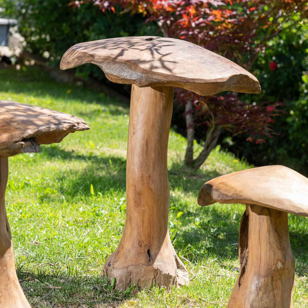 Champignon déco pour jardin en bois Champignon déco pour jardin en bois