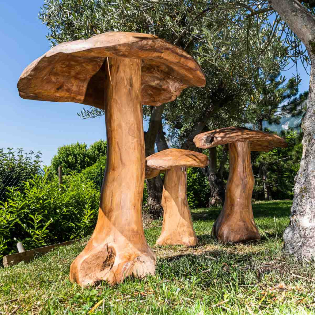 Champignon déco pour jardin en bois Champignon déco pour jardin en bois