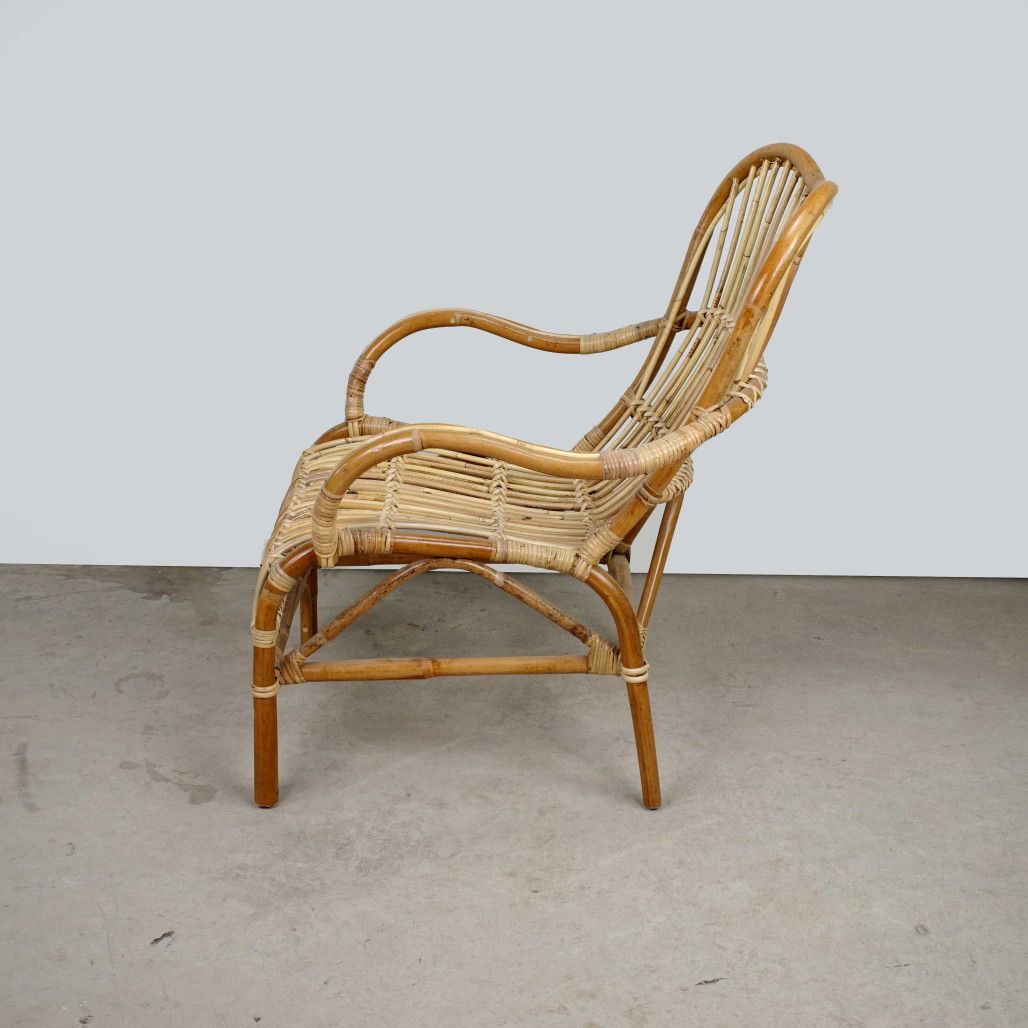 Fauteuil de jardin en rotin Kiran