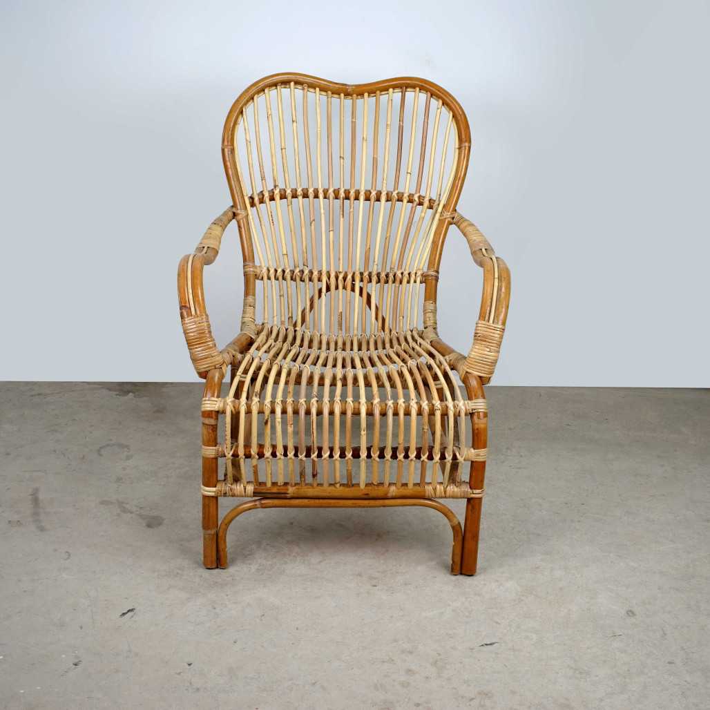 Fauteuil de jardin en rotin Kiran