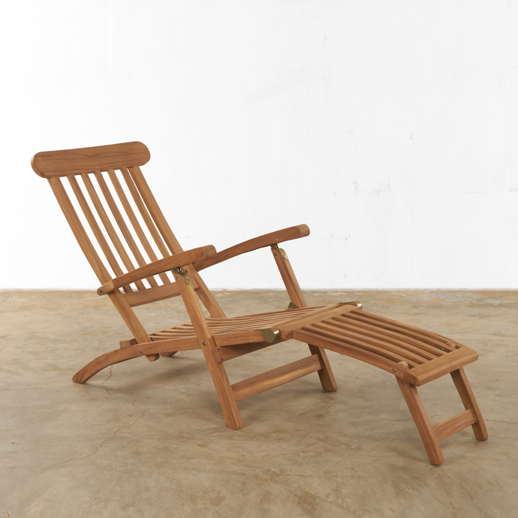 Transat en teck massif Audrey