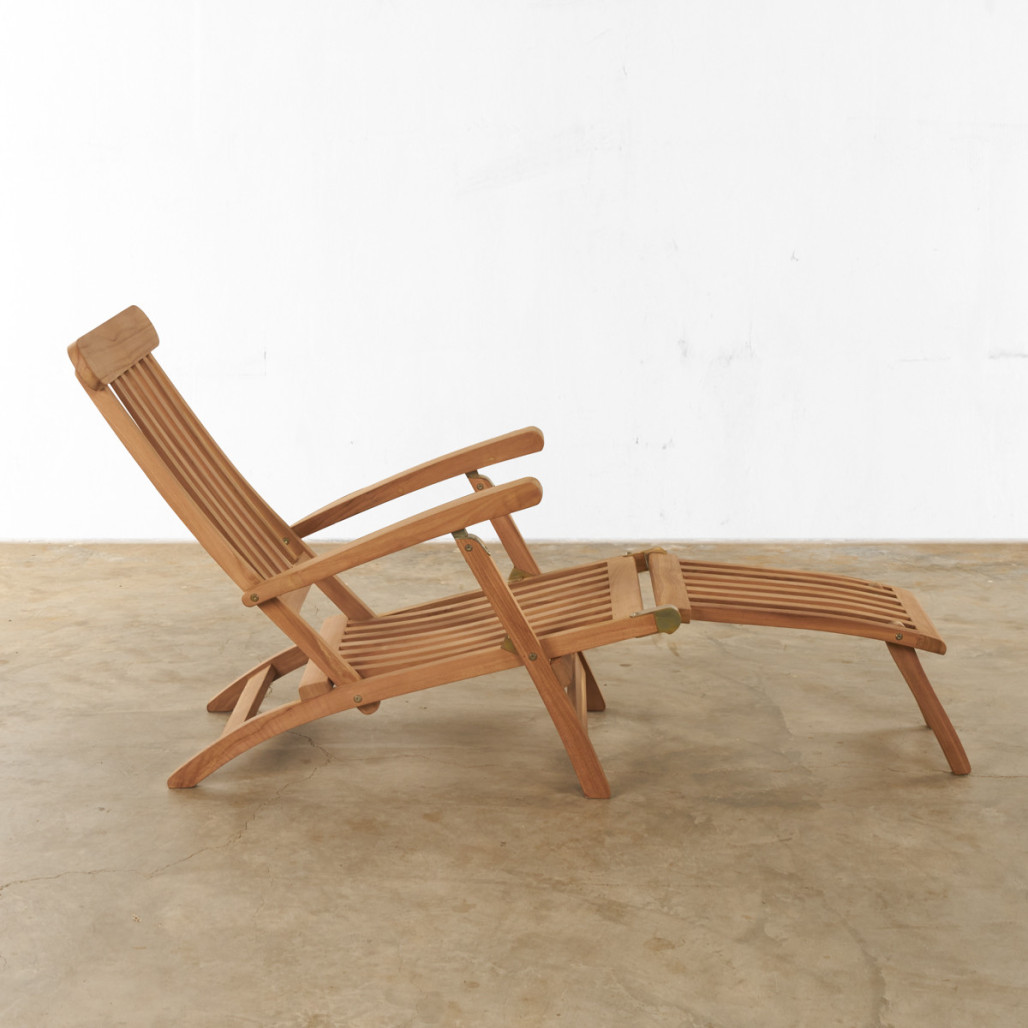 Transat en teck massif Audrey