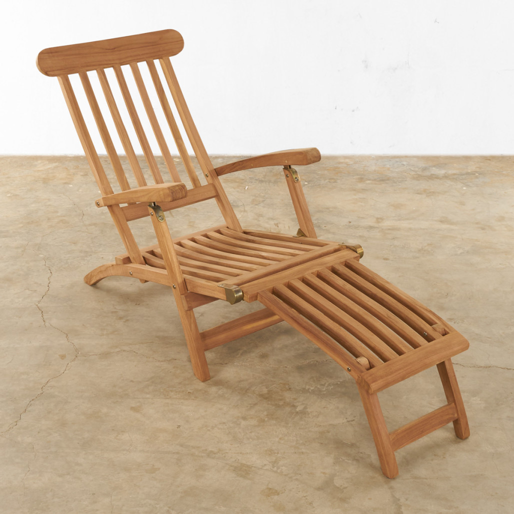 Transat en teck massif Audrey