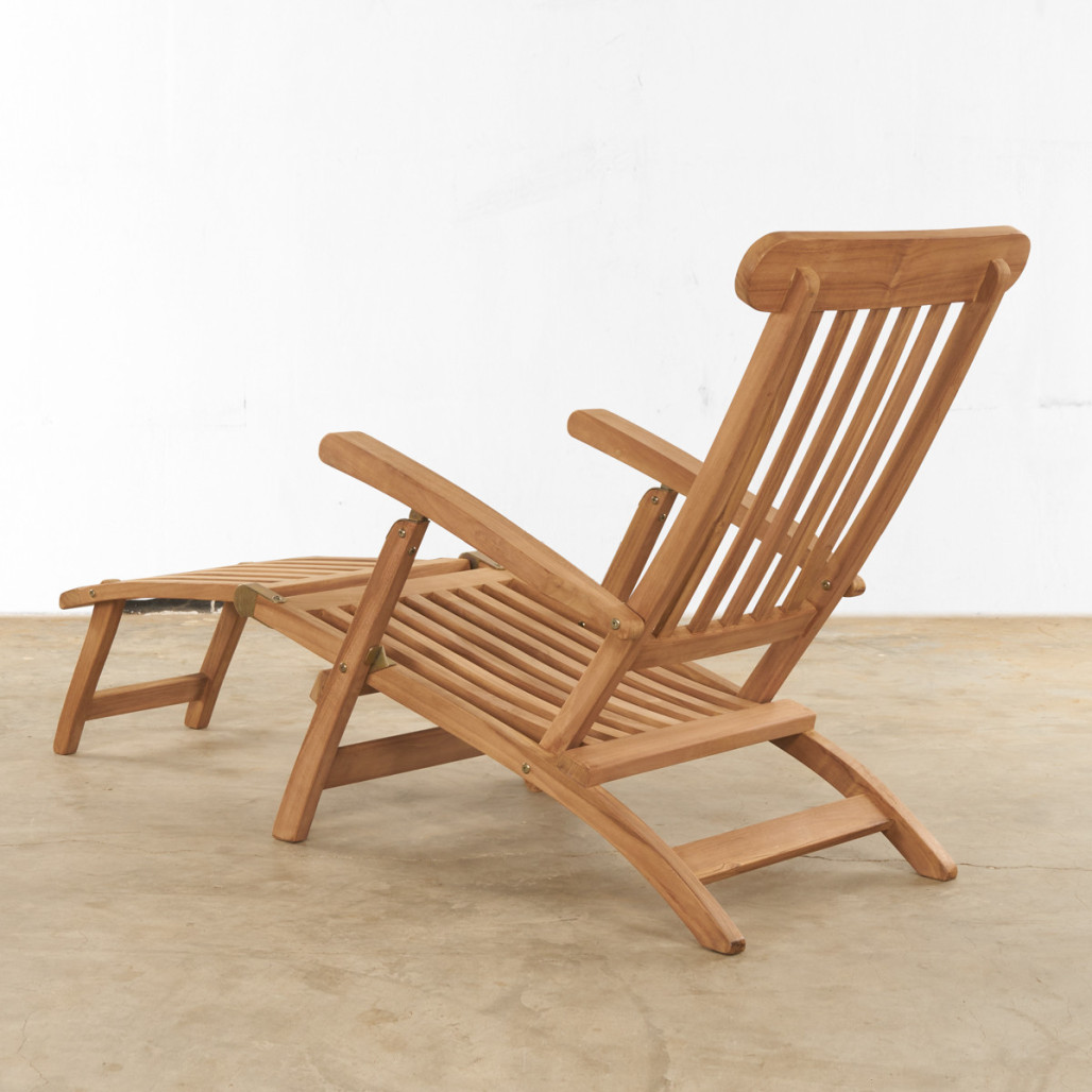 Transat en teck massif Audrey